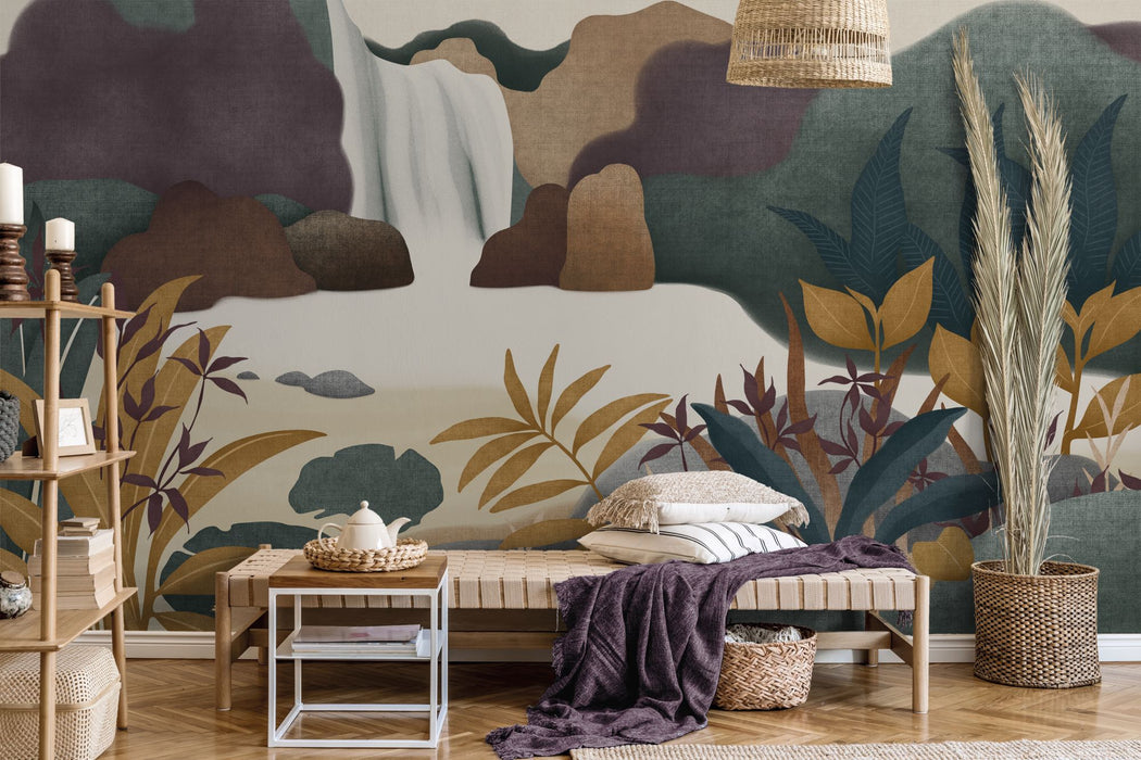 Komar NEU | Digitaldruck Vlies Fototapete - Natura Fluens - Größe 400 x 250 cm