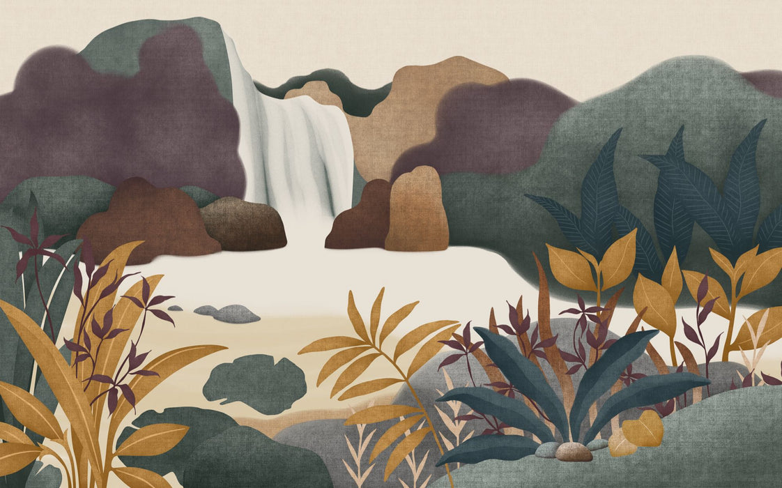 Komar NEU | Digitaldruck Vlies Fototapete - Natura Fluens - Größe 400 x 250 cm