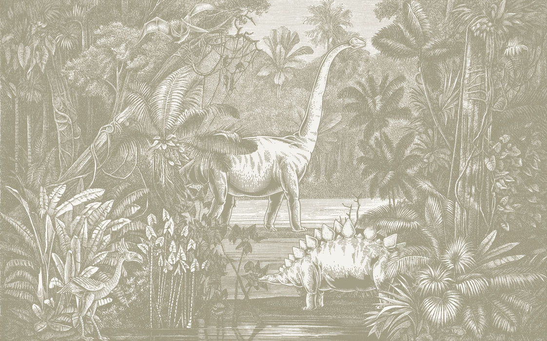 Digitaldruck Vlies Fototapete | Jurassic Kingdom | 400 x 250 cm