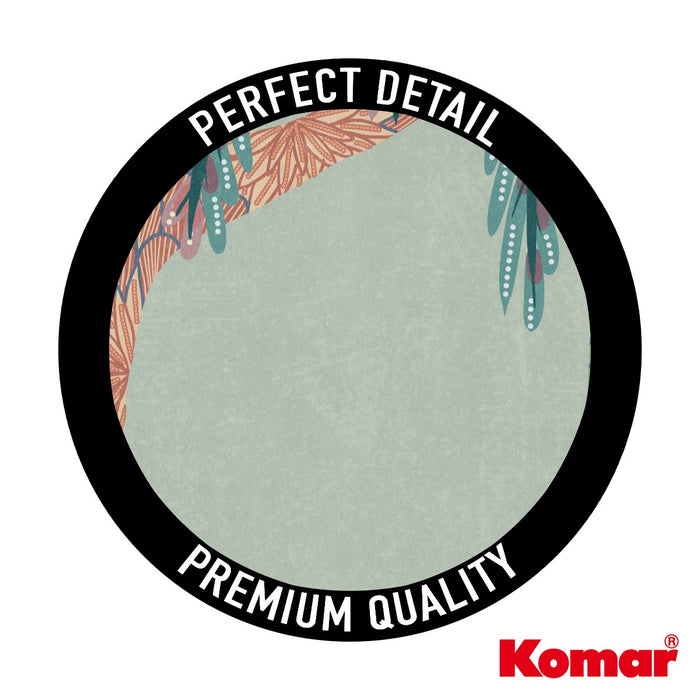 Komar NEU | Digitaldruck Vlies Fototapete - Patterned Palms - Größe 400 x 250 cm