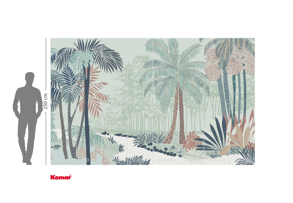 Komar NEU | Digitaldruck Vlies Fototapete - Flora Glaucus - Größe 400 x 250 cm