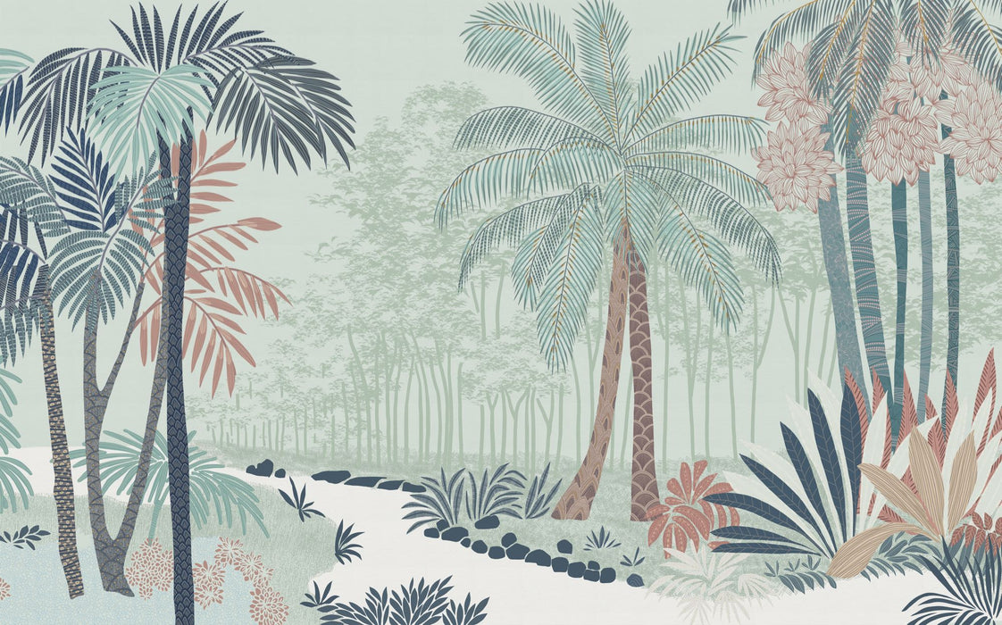 Komar NEU | Digitaldruck Vlies Fototapete - Flora Glaucus - Größe 400 x 250 cm