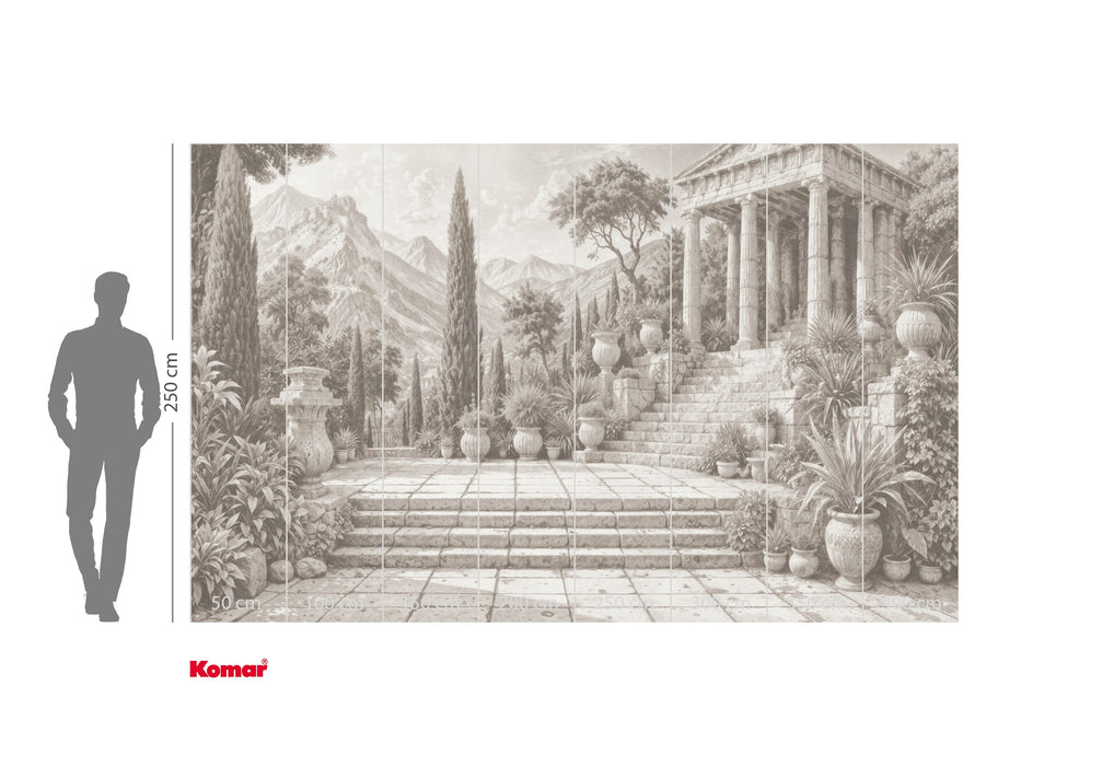 Digitaldruck Vlies Fototapete | Trompe l'oeil | 400 x 250 cm
