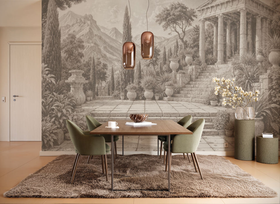 Digitaldruck Vlies Fototapete | Trompe l'oeil | 400 x 250 cm