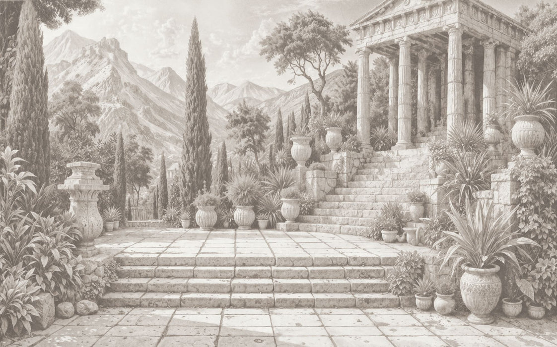 Komar NEU | Digitaldruck Vlies Fototapete - Trompe l'oeil - Größe 400 x 250 cm