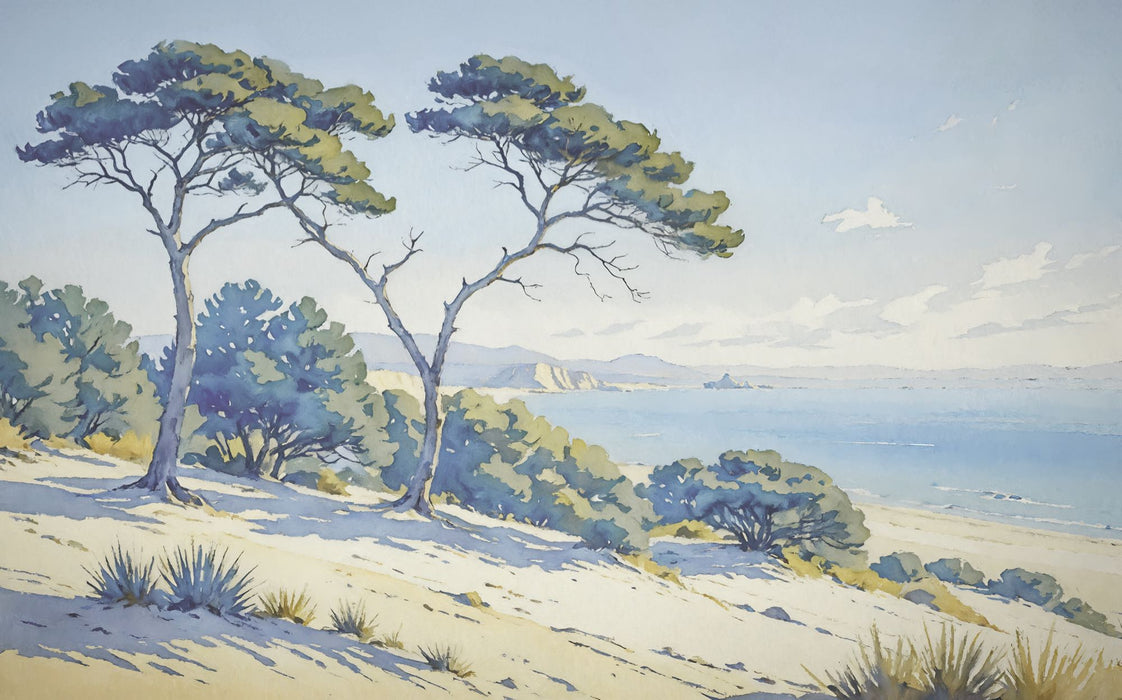 Komar NEU | Digitaldruck Vlies Fototapete - Sandy Coast - Größe 400 x 250 cm