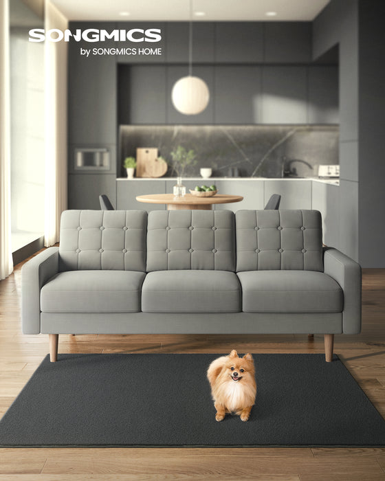 AUSLAUF SONGMICS | Rug, 120 x 170 cm, Non-Slip Rug, Home Decor, for Living Room, Bedroom, Nursery, Machine Washable, Modern Style, Charcoal Gray TAR012G02