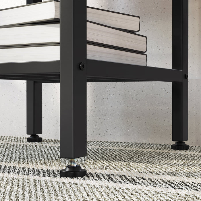 AUSLAUF VASAGLE | High Table, Dining Table, Bar Table, with Wine Glass Holder und Bottle Rack, for Living Room, Kitchen, 110 x 40 x 90 cm, Industrial, rustikal braun und Black LBT013B01