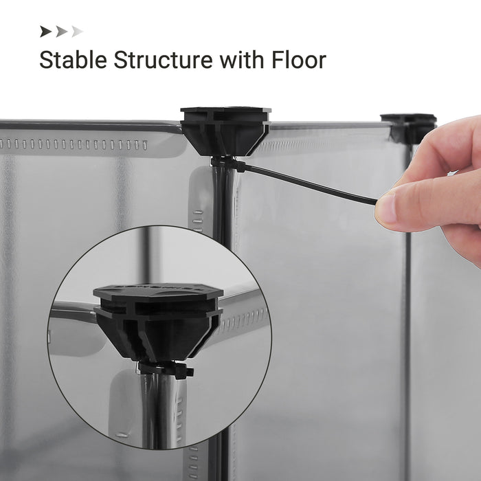 Feandrea | Freigehege aus Kunststoff Grau