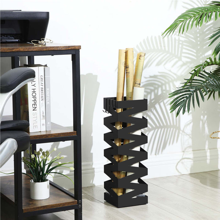 NEU | SONGMICS | Schirmständer quadratisch Schwarz