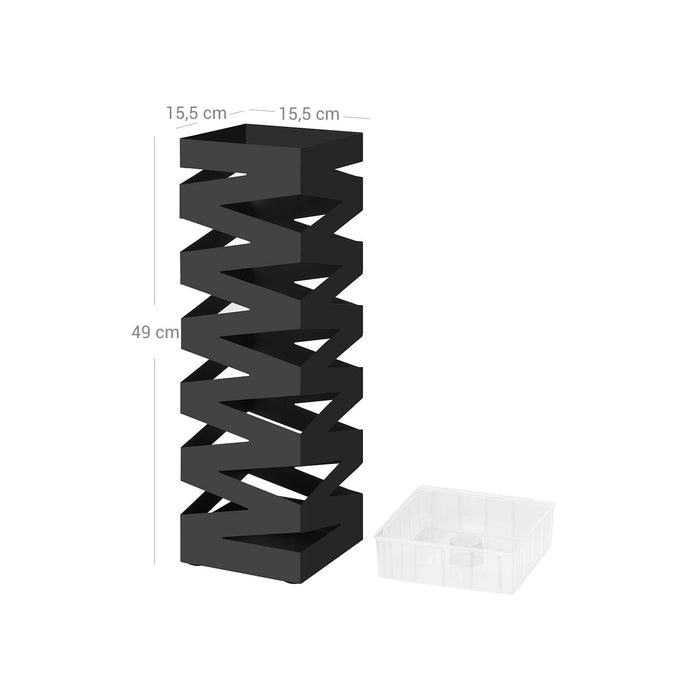 NEU | SONGMICS | Schirmständer quadratisch Schwarz