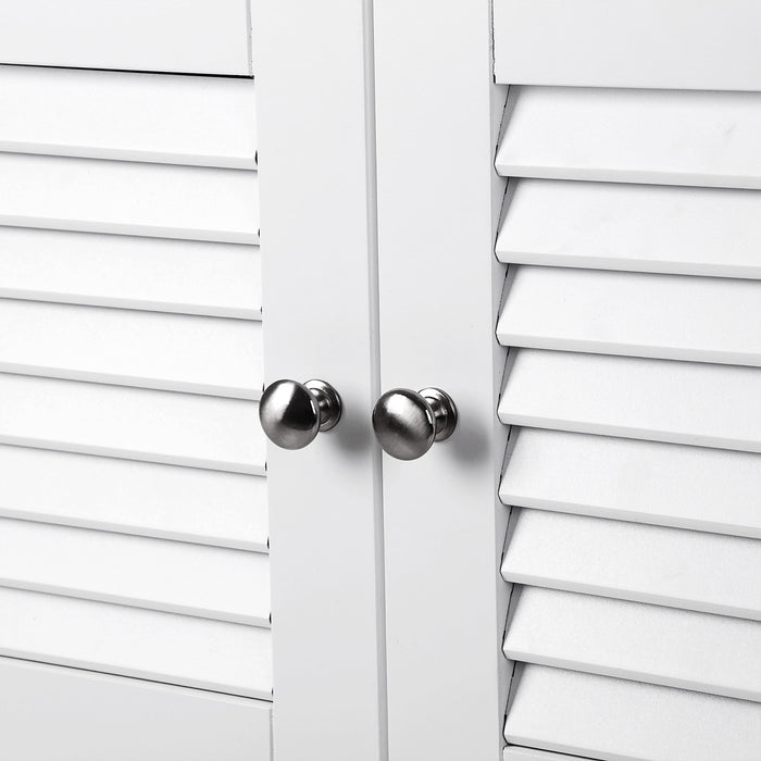 VASAGLE | Waschbeckenschrank mit Lamellentüren