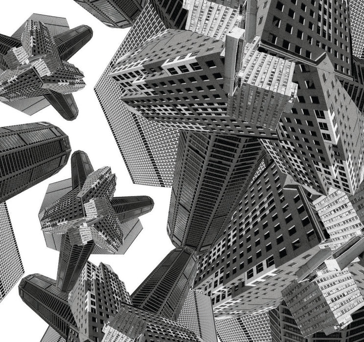 Digitaldruck Vlies Fototapete | Urban Structure | 250 x 250 cm