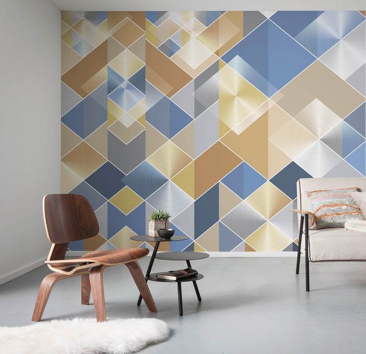 Komar NEU | Digitaldruck Vlies Fototapete - Urban Wood - Größe 300 x 250 cm