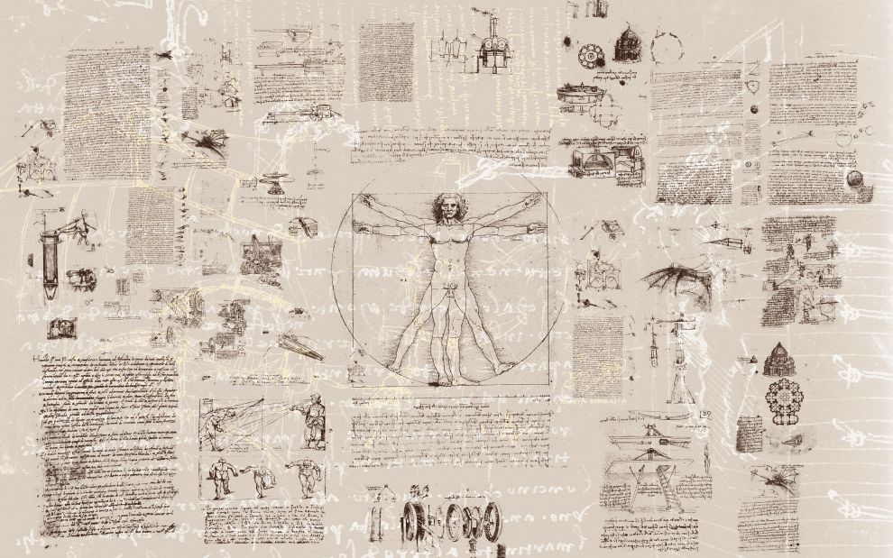 Digitaldruck Vlies Fototapete | Da Vinci | 400 x 250 cm