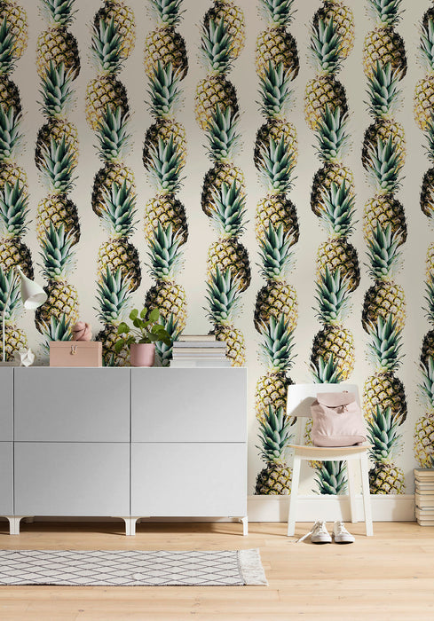 Komar NEU | Digitaldruck Vlies Fototapete - Pineapples - Größe 400 x 250 cm