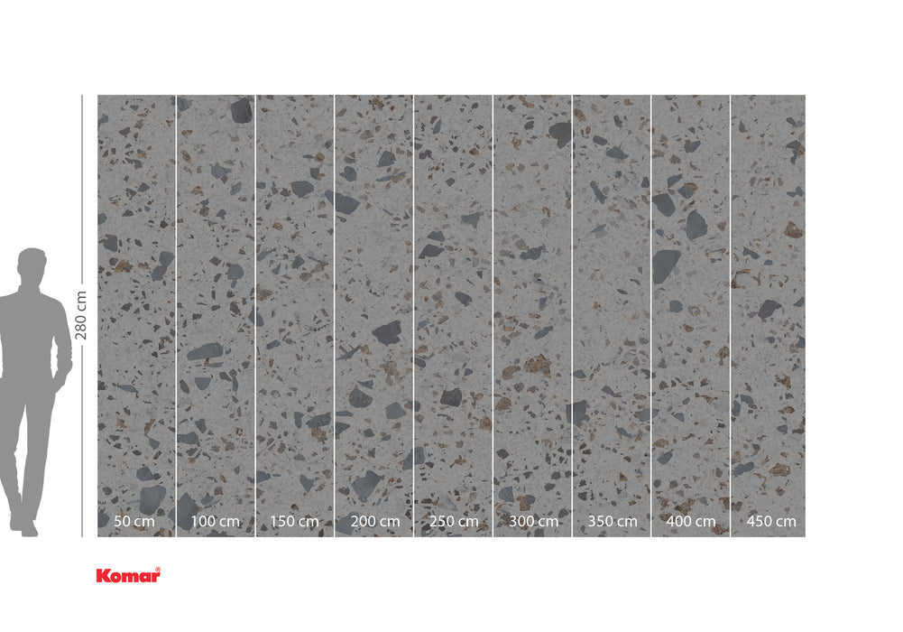 Komar NEU | Digitaldruck Vlies Fototapete - Terrazzo - Größe 400 x 250 cm