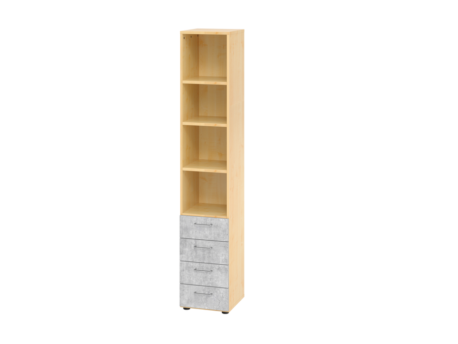 Hammerbacher NEU | Regal 6OH, 4 Schübe 964S4 BS