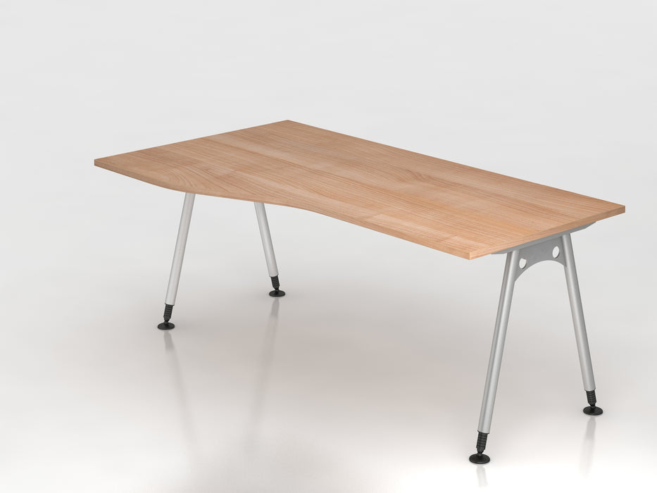 Hammerbacher NEU | Schreibtisch AS18, 180 x 100/80cm