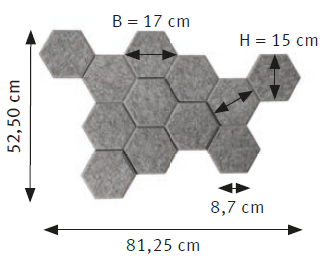 Hammerbacher NEU | Akustikwaben 12 St. 6-eckig,