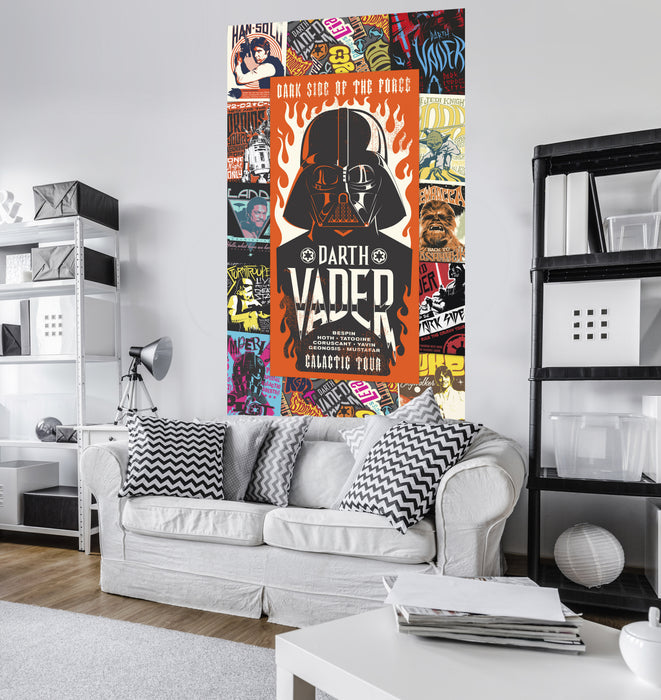 Digitaldruck Vlies Fototapete | Star Wars Rock on Posters | 120 x 200 cm