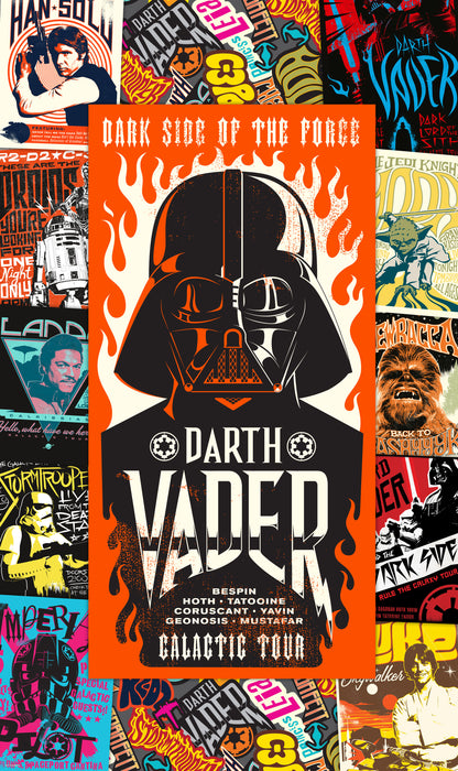 Digitaldruck Vlies Fototapete | Star Wars Rock on Posters | 120 x 200 cm