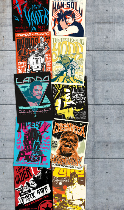 Digitaldruck Vlies Fototapete | Star Wars Rock on Wall | 120 x 200 cm