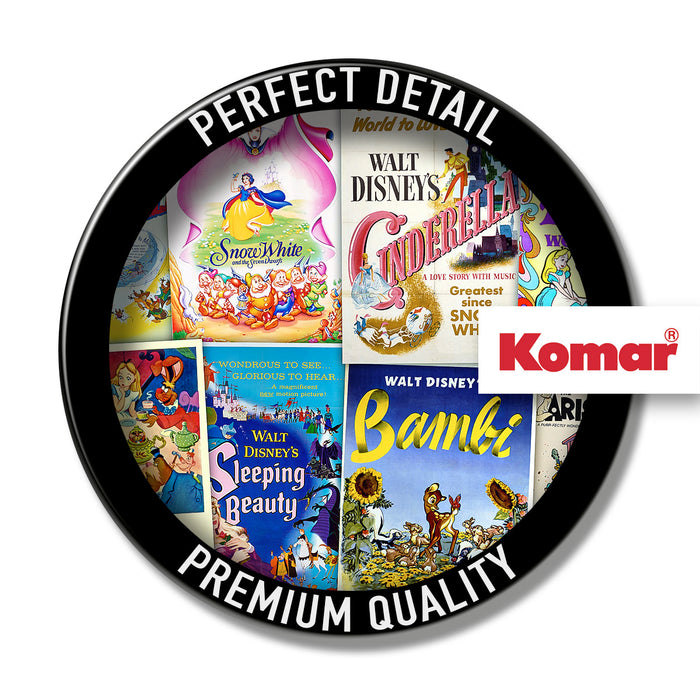 Digitaldruck Vlies Fototapete | Disney Movie Posters Retro Girls | 120 x 200 cm