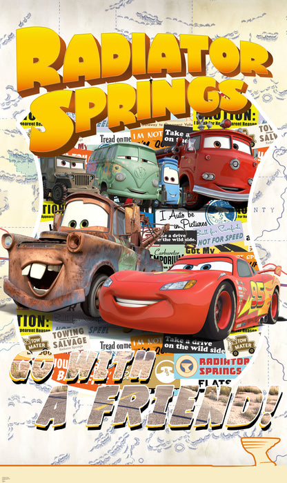 Digitaldruck Vlies Fototapete | Cars Take The Open Road | 120 x 200 cm