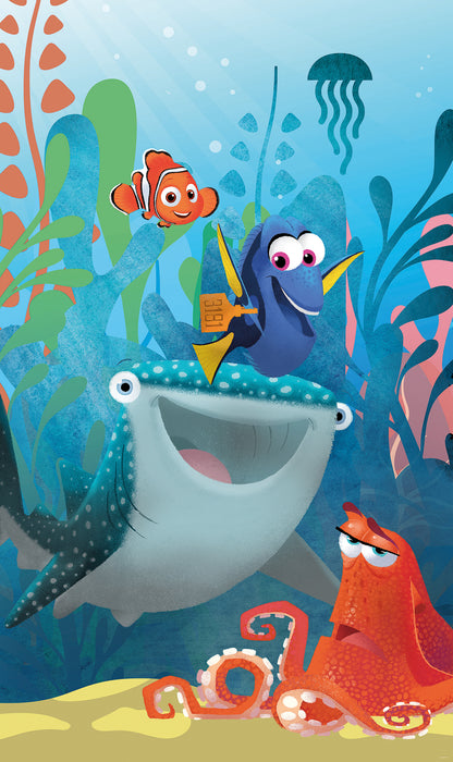 Digitaldruck Vlies Fototapete | Panel Finding Dory Aquarell | 120 x 200 cm