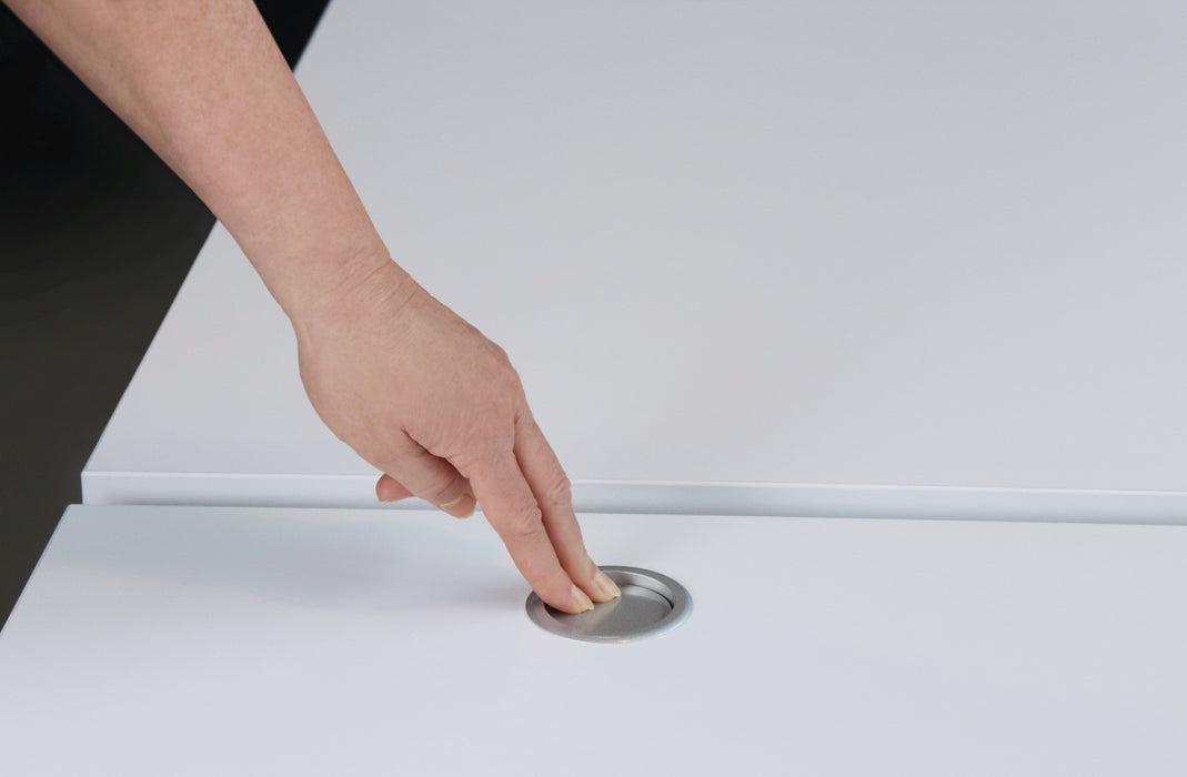 Hammerbacher NEU | Steckdosentower Aluminium versenkbar