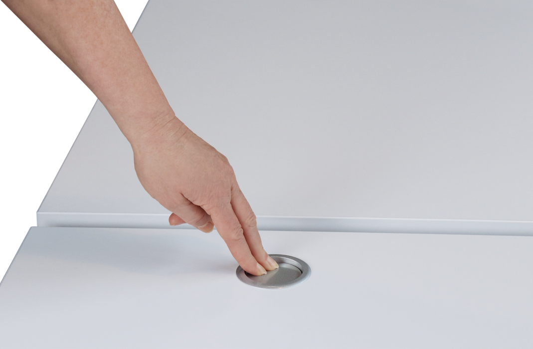 Hammerbacher NEU | Steckdosentower Aluminium versenkbar