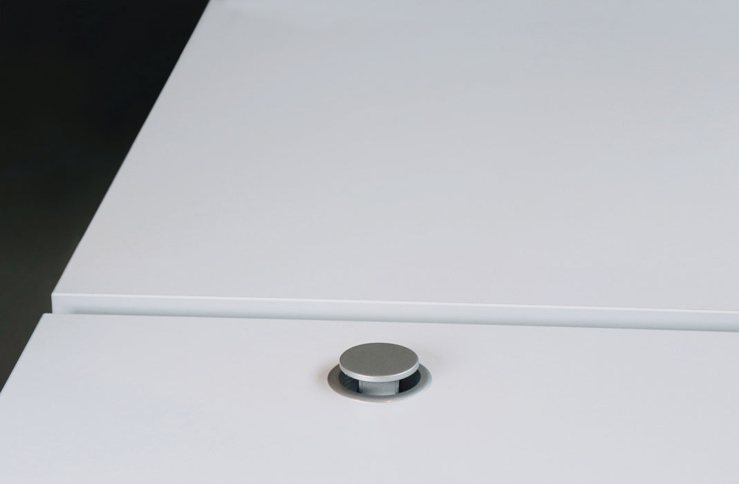 Hammerbacher NEU | Steckdosentower Aluminium versenkbar