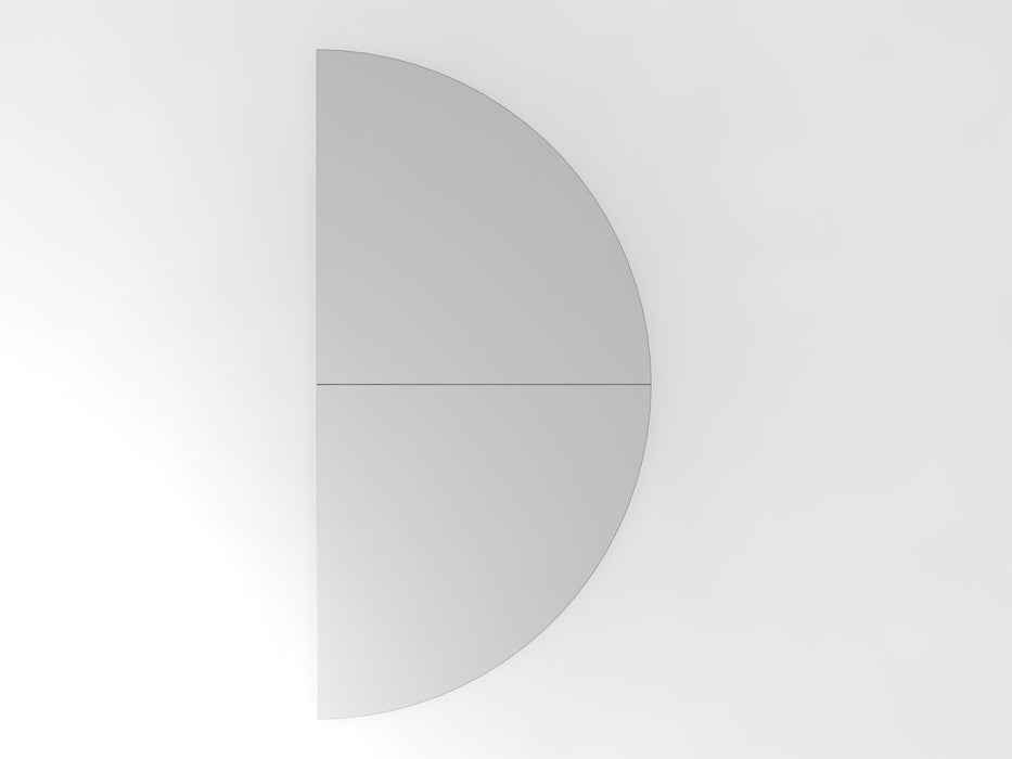 Hammerbacher NEU | Anbautisch 2xViertelkreis QA160, 160 x 80 cm