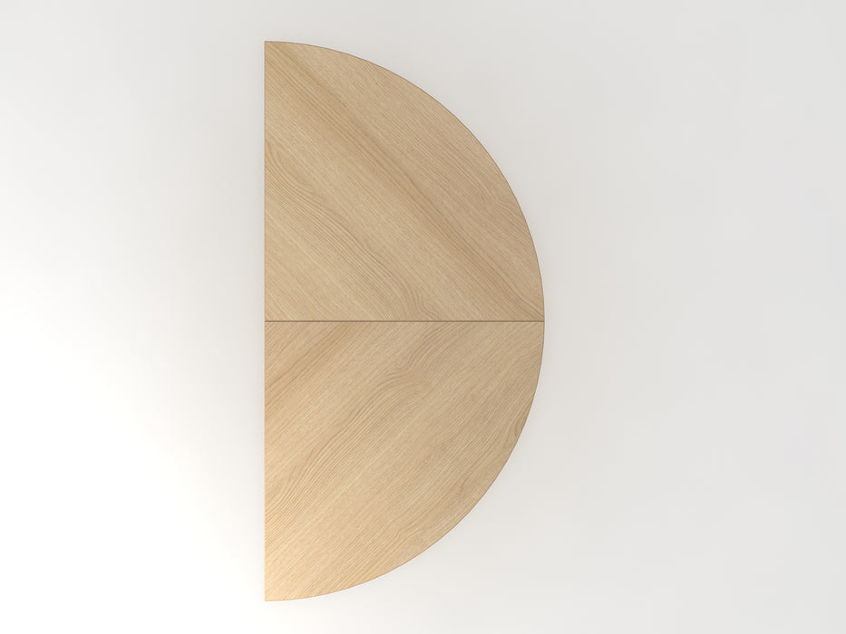 Hammerbacher NEU | Anbautisch 2xViertelkreis JA160, 160 x 80 cm