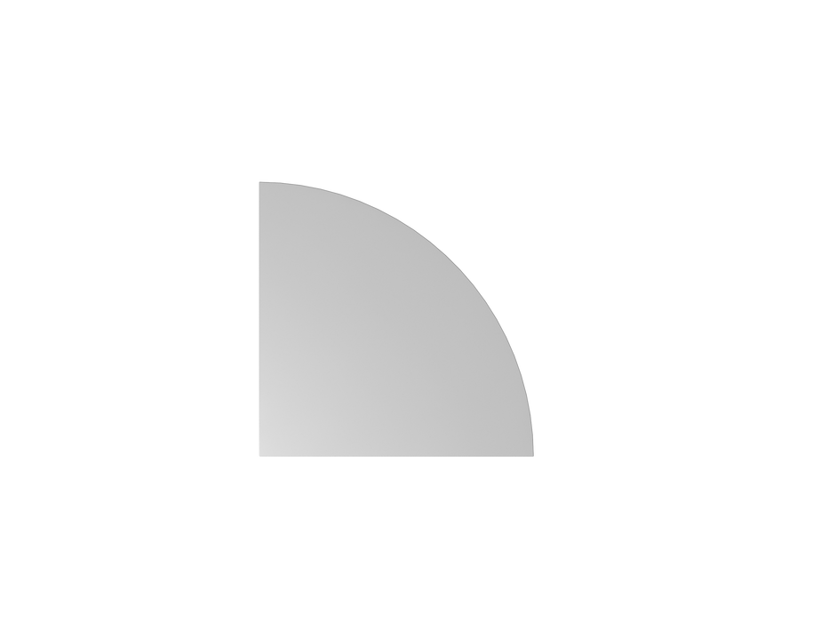 Hammerbacher NEU | Viertelkreis KP91, 80 x 80 cm