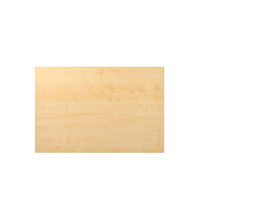 Hammerbacher NEU | Tischplatte KP12, 120 x 80 cm