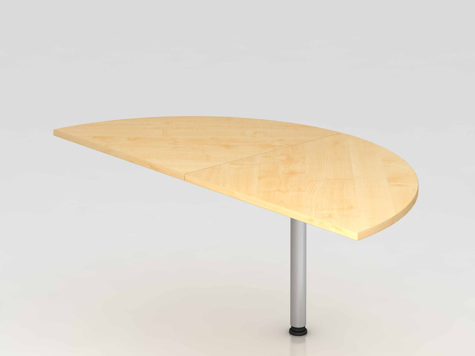 Hammerbacher NEU | Anbautisch 2xViertelkreis LA160, 160 x 80 cm