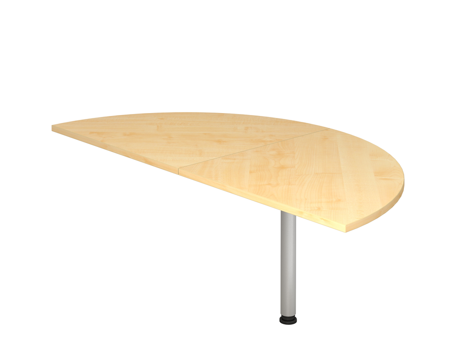 Hammerbacher NEU | Anbautisch 2xViertelkreis LA160, 160 x 80 cm