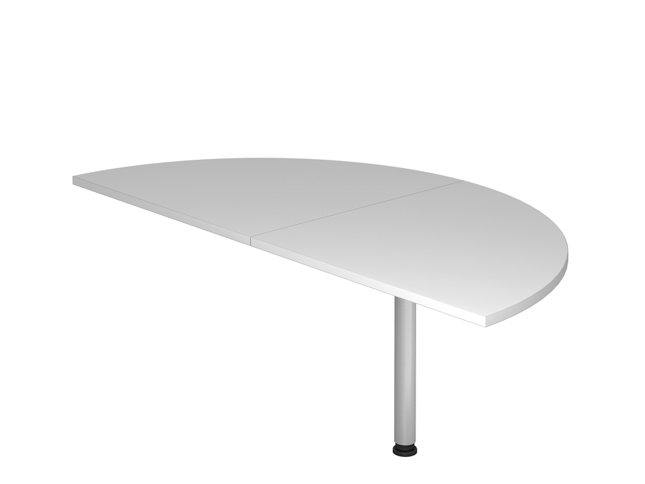 Hammerbacher NEU | Anbautisch 2xViertelkreis LA160, 160 x 80 cm