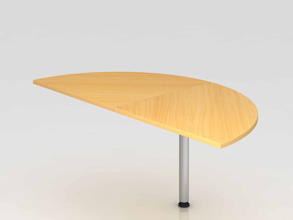 Hammerbacher NEU | Anbautisch 2xViertelkreis LA160, 160 x 80 cm