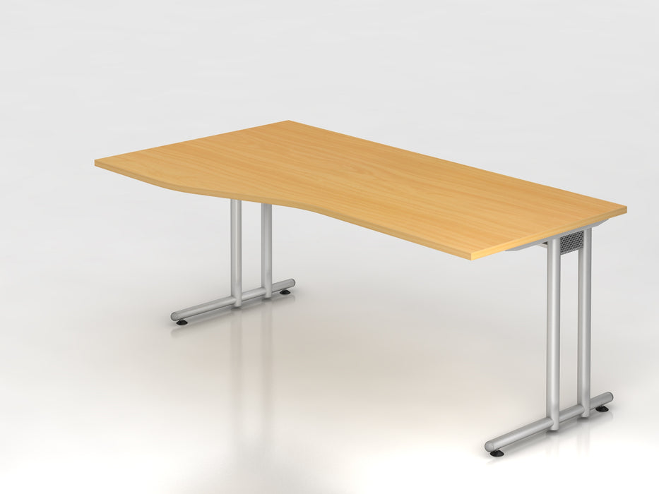 Hammerbacher NEU | Schreibtisch NS18, 180 x 100/80cm
