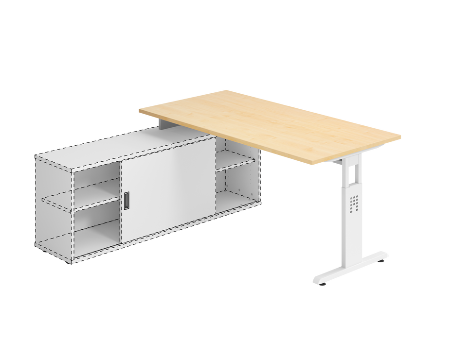 Hammerbacher NEU | Anbauschreibtisch OSE16, 160 x 80 cm