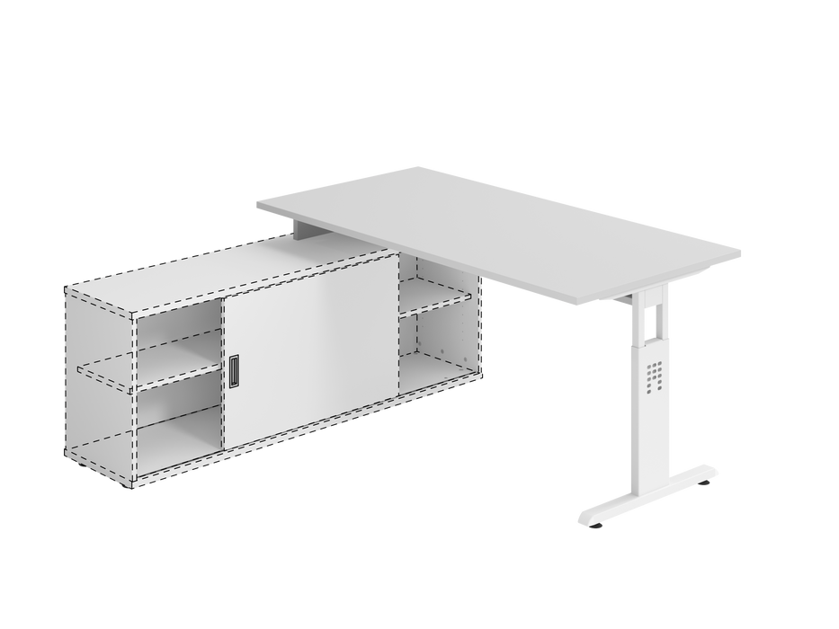 Hammerbacher NEU | Anbauschreibtisch OSE16, 160 x 80 cm