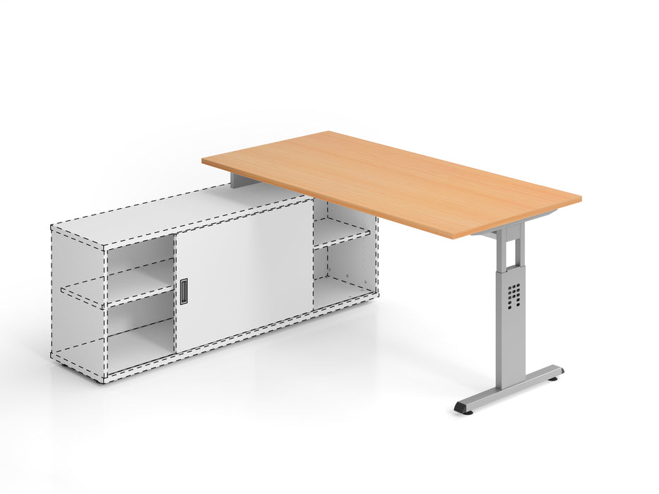 Hammerbacher NEU | Anbauschreibtisch OSE16, 160 x 80 cm