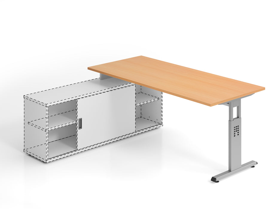 Hammerbacher NEU | Anbauschreibtisch OSE19, 180 x 80 cm