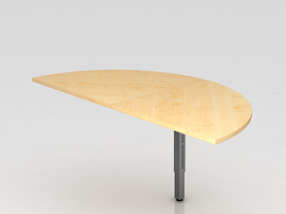 Hammerbacher NEU | Anbautisch 2xViertelkreis RA160, 160 x 80 cm