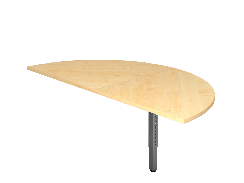 Hammerbacher NEU | Anbautisch 2xViertelkreis RA160, 160 x 80 cm