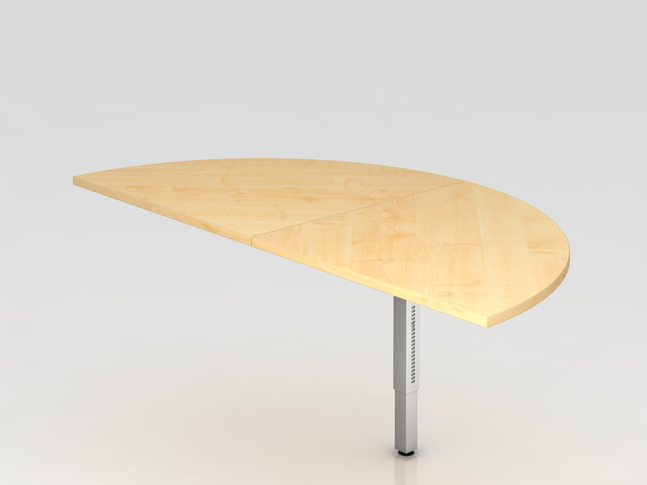 Hammerbacher NEU | Anbautisch 2xViertelkreis RA160, 160 x 80 cm