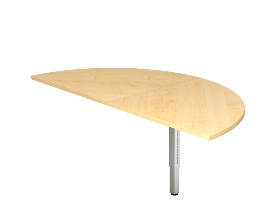 Hammerbacher NEU | Anbautisch 2xViertelkreis RA160, 160 x 80 cm